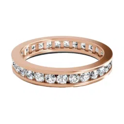 Sparkles 14k (585) Rose Gold Lab Grown Diamond Rings image 1