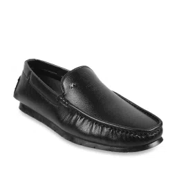 Metro Men's Black Casual Loafers image 2