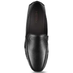 Metro Men's Black Casual Loafers image 3