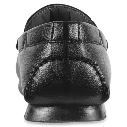 Metro Men's Black Casual Loafers image 5