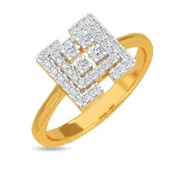 Kisna Diamond & Gold Jewellery Rafi 14k (585) Diamond & Gold Ring For Women image 1