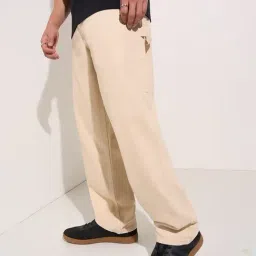 Sf Jeans By Pantaloons Beige Loose Fit Jeans image 4