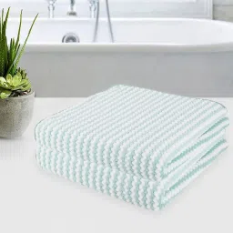 Romee Green Microfibre Solid Bath Towels image 1