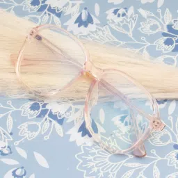 Ted Smith Pink Square Unisex Eye Frames image 1