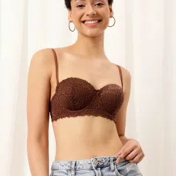 Clovia Brown Balconette Bra image 1