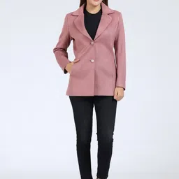 YOUNG CLUB CLASSIC Self Design Notched Lapel Overcoat image 3