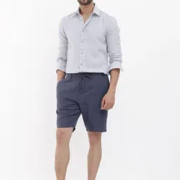 Rare Rabbit Purple Relaxed Fit Solid Shorts image 5
