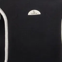 Kara Black Solid Medium Laptop Sleeve image 4