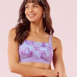 Enamor Purple Printed Bra-picture-44