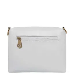 Esbeda White Textured Medium Sling Handbag image 3
