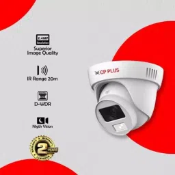 CP PLUS CCTV Combo Kit 2.4 MP Full Colour HD Audio Indoor & Outdoor with 8 Channel DVR, 1 Bullet 7 Dome Camera, 8 Channel SMPS, 70 m Cable, 1 TB HDD & Connectors image 4