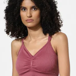 Only Dusty Pink Full Coverage Sports Bra image 1