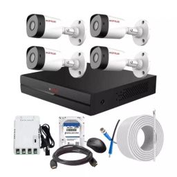 CP PLUS CCTV Combo Kit 2.4 MP Full HD Audio Indoor & Outdoor with 4 Channel DVR 4 Bullet Camera, 4 Channel SMPS, 70 m Copper Cable 1 TB HDD & Connectors-picture-35