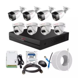 CP PLUS CCTV Combo Kit 2.4 MP Full Colour HD Audio Indoor & Outdoor with 8 Channel DVR, 4 Dome 4 Bullet Camera, 8 Channel SMPS, 70 m Cable, 1 TB HDD & Connectors-picture-34