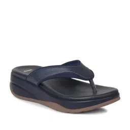 Bata Women's NEO THONG Blue Casual Sandals-image-38