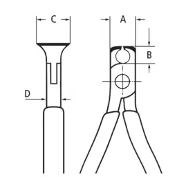 Knipex 64 01 115 End Cutting Nipper (Length: 115 mm) image 5