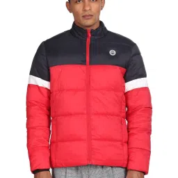U.S. Polo Assn. Navy Regular Fit Colour Block Jacket image 1