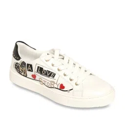 Aldo Women's White Casual Sneakers image 1