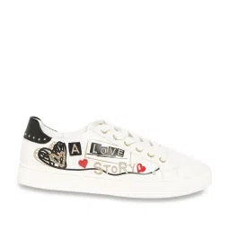 Aldo Women's White Casual Sneakers image 2