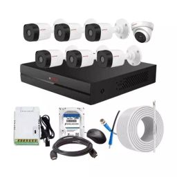CP PLUS CCTV Combo Kit 2.4 MP Indoor & Outdoor with 8 Channel DVR, 6 Bullet 1 Dome Camera, 8 Channel SMPS, 70 m Cable, 500GB HDD & Connectors-picture-6