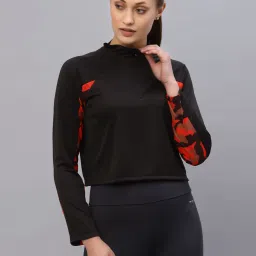 Rigo Black Printed Crop Top image 1