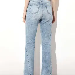Only Blue Cotton Flaired Fit Jeans image 2