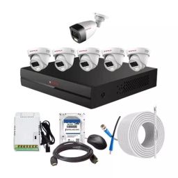 CP PLUS CCTV Combo Kit 2.4 MP Full Colour HD Audio Indoor & Outdoor with 8 Channel DVR, 1 Bullet 5 Dome Camera, 8 Channel SMPS, 70 m Cable, 500 GB HDD & Connectors-picture-5