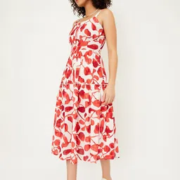 max Floral Print Fit & Flare Midi Dress image 3
