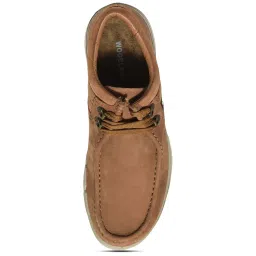 Woodland Men's Cashew Brown Derby Shoes image 3