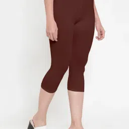 Gracit Navy & Brown Mid Rise Capris - Pack Of 2 image 5
