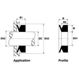 RS PRO Rubber Seal, Inner Dia 14 mm, Outer Dia 23.5 mm, Width 5.5 mm, 749610 (Pack of 4) image 5