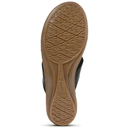 Bata Women's Black Toe Ring Sandals image 4