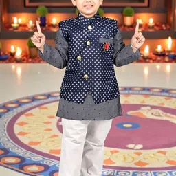 NEW GEN Boys Printed Regular Kurta With Pyjamas-picture-34