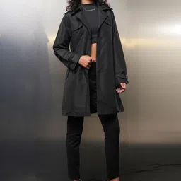 Tokyo Talkies Women Longline Open Front Jacket image 5