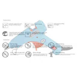 CRAFTYGUN 20 W Standard Temperature Glue Gun with 40 Sticks ON OFF Switch & Indicator 7 mm Stick Diameter Sky Blue, (SKYBLUE)MINI-20WWT-40-ST image 5