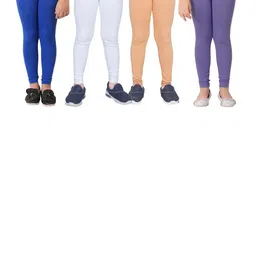 Tik Tok WEARS Girls Blue Churidar Length Leggings-picture-17