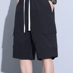 StyleCast Men Solid Cargo Shorts-picture-10