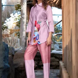 Anouk Printed Shirt & Trouser Co-Ord Set image 2