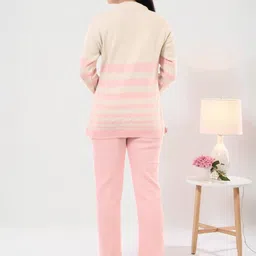 The Zigar Studio Striped Wool Round Neck Top & Trousers Co-Ords image 3
