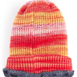 Pine Kids Woollen Cap & Muffler Set - Multicolor image 3