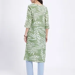 Anouk Rustic Floral Print Straight Kurta image 5