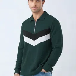 Try This Men Colourblocked Polo Collar 1 T-shirt-picture-14