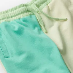 The Souled Store Boys Colourblocked Printed Pure Cotton Mid Rise Joggers image 2