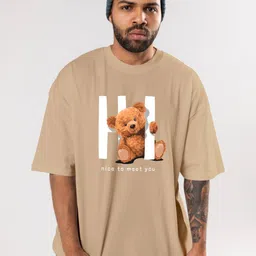 FLYIND VOGUE OUTFIT Men Bio Finish Graphic Printed Round Neck Cotton Oversized T-shirt-picture-28