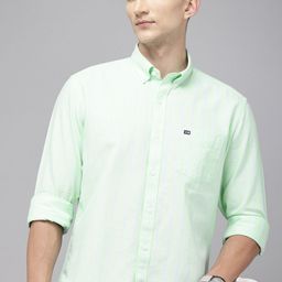 Arrow Sport Manhattan Slim Fit Striped Button-Down Collar Pure Cotton Casual Shirt-picture-22