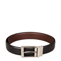 SCHARF Black & Brown Reversible Belt for Men image 2
