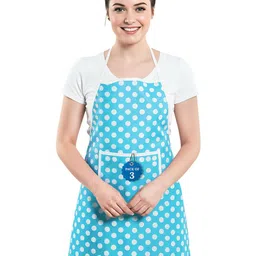Aura 3-Pcs Blue Printed Waterproof Apron With Front Pocket-picture-36