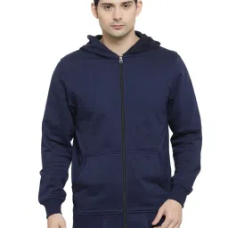 Kalt Navy Regular Fit Hooded SweatShirt image 1