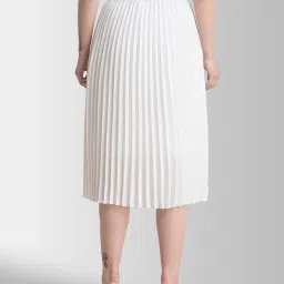 FableStreet White Regular Fit Skirt image 2