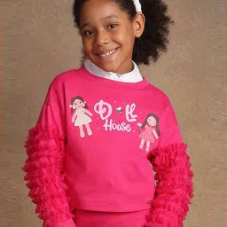 One Friday Kids Pink Regular Fit Top image 1